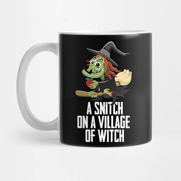 A Snitch On A Village Of A Witch Witchcraft Witches Broom by sBag-Designs